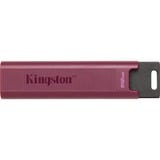 Kingston DataTraveler 512GB Max Type-A 1000R/900W USB 3.2 Gen 2, Lápiz USB Burdeos, 512 GB, USB tipo A, 3.2 Gen 2 (3.1 Gen 2), 1000 MB/s, Deslizar, Rojo
