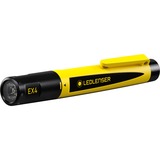Ledlenser EX4 Negro, Amarillo Bolígrafo linterna, Luz de trabajo amarillo/Negro, Bolígrafo linterna, Negro, Amarillo, IPX8, 50 lm, 35 m, AAA