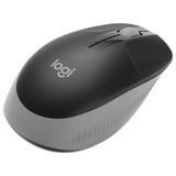 Logitech M190 Ratones, Ratón negro/Gris, Ambidextro, Óptico, RF inalámbrico, 1000 DPI, Gris
