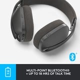 Logitech Zone Vibe 100, Auriculares con micrófono negro