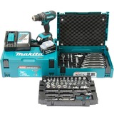 Makita DHP482JX13, Martillo atornillador azul/Negro