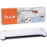 Peach PL755 Laminadora térmica 400 mm/min Negro, Blanco gris/Negro, 21 cm, Laminadora térmica, 400 mm/min, 0,4 mm, 125 µm, Pocuh