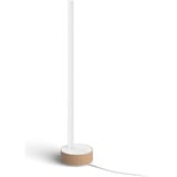 Philips Lámpara de mesa Gradient Signe, Luz de LED blanco/Madera, Philips Hue White and Color ambiance Lámpara de mesa Gradient Signe, Lámpara de mesa inteligente, Bluetooth/Zigbee, Blanco, LED, Aluminio, Bombilla(s) no reemplazable(s)