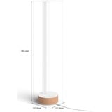 Philips Lámpara de mesa Gradient Signe, Luz de LED blanco/Madera, Philips Hue White and Color ambiance Lámpara de mesa Gradient Signe, Lámpara de mesa inteligente, Bluetooth/Zigbee, Blanco, LED, Aluminio, Bombilla(s) no reemplazable(s)