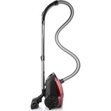 Princess 333001 Aspirador Power DeLuxe, Aspiradora de suelo rojo, 700 W, Aspiradora cilíndrica, Secar, Bolsa para el polvo, 3 L, HEPA