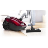 Princess 333001 Aspirador Power DeLuxe, Aspiradora de suelo rojo, 700 W, Aspiradora cilíndrica, Secar, Bolsa para el polvo, 3 L, HEPA