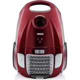 Princess 333001 Aspirador Power DeLuxe, Aspiradora de suelo rojo, 700 W, Aspiradora cilíndrica, Secar, Bolsa para el polvo, 3 L, HEPA