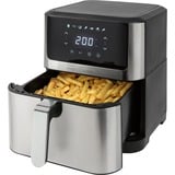 ProfiCook PC-FR 1269 H, Freidora de aire caliente acero fino/Negro