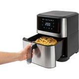 ProfiCook PC-FR 1269 H, Freidora de aire caliente acero fino/Negro