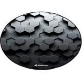 Sharkoon SKILLER SFM11 Hex, Alfombra protectora negro/blanco, Cable, Negro, Blanco, Poliéster, 1200 mm, 1200 mm, 5 mm