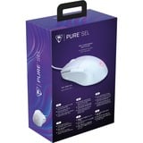 Turtle Beach Pure Sel - Ratón de Juego RGB ergonómico Ultraligero, Sensor óptico de 8000 dpi, interruptores mecánicos, Sistema de pretensado, deslizamientos de PTFE Puro, iluminación RGB - Blanco, Ratones para gaming blanco, Sensor óptico de 8000 dpi, interruptores mecánicos, Sistema de pretensado, deslizamientos de PTFE Puro, iluminación RGB - Blanco, mano derecha, Óptico, USB tipo A, 8000 DPI, Blanco