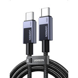 UGREEN 45068 cable USB 2 m USB C 0,48 Gbit/s 240 W Negro, Gris negro/Gris, 2 m, USB C, USB C, 0,48 Gbit/s, Negro, Gris