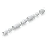 Ubiquiti UACC-RJ45-Coupler-C6A-Outdoor, Adaptador blanco