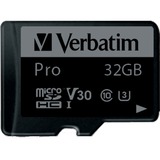 Verbatim Pro 32 GB MicroSDHC UHS Clase 10, Tarjeta de memoria 32 GB, MicroSDHC, Clase 10, UHS, 90 MB/s, 45 MB/s