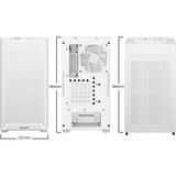 be quiet! Pure Base 501 LX White Midi Tower Blanco, Cajas de torre blanco, Midi Tower, PC, Blanco, ATX, micro ATX, Mini-ATX, Acrilonitrilo butadieno estireno (ABS), Vidrio, Acero, Multi