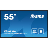 iiyama LH5560UHS-B2AG pantalla de señalización Pizarra de caballete digital 138,7 cm (54.6") LED Wifi 500 cd / m² 4K Ultra HD Negro Procesador incorporado Android 11 24/7, Pantalla de gran formato negro (mate), Pizarra de caballete digital, 138,7 cm (54.6"), LED, 3840 x 2160 Pixeles, Wifi, 24/7
