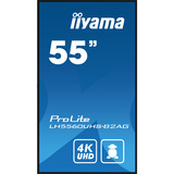 iiyama LH5560UHS-B2AG pantalla de señalización Pizarra de caballete digital 138,7 cm (54.6") LED Wifi 500 cd / m² 4K Ultra HD Negro Procesador incorporado Android 11 24/7, Pantalla de gran formato negro (mate), Pizarra de caballete digital, 138,7 cm (54.6"), LED, 3840 x 2160 Pixeles, Wifi, 24/7