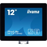 iiyama TF1215MC-B1 sensor y monitor ambiental industrial, Monitor LED negro, 25 ms, Negro, 30,7 cm (12.1"), 435 mm, 435 mm, 355 mm