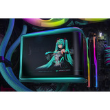 ALTERNATE Gaming-PC Hatsune Miku Edición Especial • RTX 5080 • AMD Ryzen™ 7 9800X3D • 64 GB RAM turquesa/Rosa neón