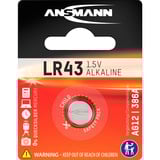 Ansmann Alkaline Battery LR 43 Batería de un solo uso Alcalino Batería de un solo uso, Alcalino, 1,5 V, 1 pieza(s), LR 43