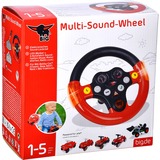 BIG Multi-Sound-Wheel Partes de juguetes, Volante rojo/Negro, Negro, Rojo