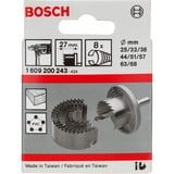 Bosch 1 609 200 243 sierra de corona 8 pieza(s) Establecer, Madera noble, Panel laminado, Plástico, Madera contrachapada, Madera blanda, Negro, 25,32,38,44,51,57,63,68 mm, 1 kg, 1 pieza(s)