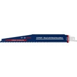 Bosch Expert 2608900398 Hoja para sierra recíproca Acero de alto carbono (HCS) 1 pieza(s), Hoja de sierra Hoja para sierra recíproca, Madera noble, Plástico, Madera, Madera con clavos, Acero de alto carbono (HCS), Azul, 17,5 cm, 5 - 7