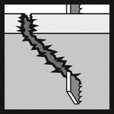 Bosch Hoja de sierra de calar PRO Multi Material grueso y delgado T345XF, 132mm negro