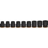 Bosch Juego de dados de impacto PRO 3/4", 9 piezas, Llave de tubo negro
