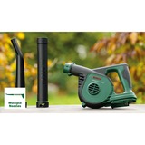 Bosch LeafBlower aspiradora de hojas Verde Ión de litio, Soplador de hojas verde/Negro, Soplador manual, Verde, Ión de litio, 2,5 Ah, 138 mm, 831 mm