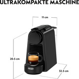 DeLonghi Essenza Mini EN85.B Semi-automática Macchina per caffè a capsule 0,6 L, Cafetera de cápsulas negro, Macchina per caffè a capsule, 0,6 L, Cápsula de café, 1150 W, Negro