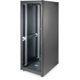 Digitus Armario de red de la serie Dynamic Basic - 600 x 800 mm (an. x pr.), Armario IT negro, Rack o bastidor independiente, 32U, 600 kg, Gestión de cables, Negro