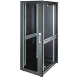 Digitus Armario de red de la serie Dynamic Basic - 600 x 800 mm (an. x pr.), Armario IT negro, Rack o bastidor independiente, 32U, 600 kg, Gestión de cables, Negro