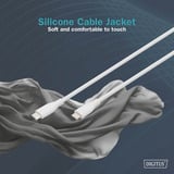 Digitus Cable de conexión de silicona USB 2.0 USB-C > USB-C blanco