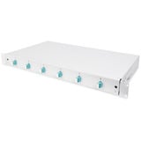 Digitus Caja de empalme de fibra óptica, 1U, equipada, 6x LC DX, OM3, Caja de fíbra óptica 
