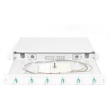 Digitus Caja de empalme de fibra óptica, 1U, equipada, 6x LC DX, OM3, Caja de fíbra óptica 