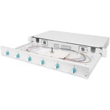 Digitus Caja de empalme de fibra óptica, 1U, equipada, 6x LC DX, OM3, Caja de fíbra óptica 
