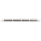 Digitus Panel de parcheo de alta densidad CAT 6A, clase EA, 24 puertos, Patch Panel gris