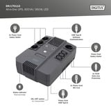 Digitus SAI todo en uno, 600VA/360Watt, UPS negro
