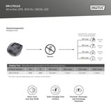Digitus SAI todo en uno, 600VA/360Watt, UPS negro