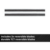 EINHELL Cepillo inalámbrico Power X-Change TE-PL 18/82 Li-Solo, 18Volt, Cepillo eléctrico rojo/Negro