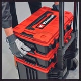 EINHELL Maletín de sistema E-Case L, Caja de herramientas negro/Rojo oscuro