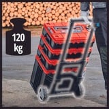 EINHELL Maletín de sistema E-Case L, Caja de herramientas negro/Rojo oscuro