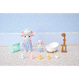 EPOCH Sylvanian Families - Set de juego de baño Ratones Malvavisco, Juegos de construcción 