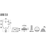 High Peak Avio 2.0, Tienda de campaña gris/cal