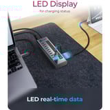 ICY BOX 61171, Hub USB antracita