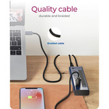 ICY BOX 61171, Hub USB antracita