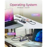 ICY BOX 61171, Hub USB antracita