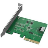 Icy Dock MB408A5 "EXLink" MCIO 4i (SFF-TA-1016) a adaptador PCIe 5.0 x4, Tarjeta de interfaz 