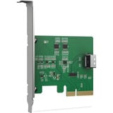 Icy Dock MB408A5 "EXLink" MCIO 4i (SFF-TA-1016) a adaptador PCIe 5.0 x4, Tarjeta de interfaz 